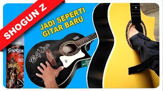 REPAINT GITAR JADI KEREN PAKAI CAT SEMPROT | SHOGUN Z