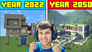 😱 I SAW @piyushjocgaming 2050 HOUSE MINECRAFT | Sourav Joshi Vlogs | Minecraft