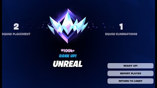 I HIT UNREAL IN FORTNITE