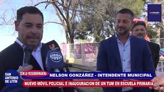 SAN ANTONIO DE LITÍN - INTENDENTE NELSON GONZÁLEZ ENTREGA DE MOVIL POLICIAL E INAUGURACIÓN DE T.U.M.