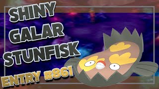 Shiny Galar Stunfisk from SWSH RE! Shiny Living Dex #861!