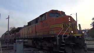 BNSF #4015 Leads EB Autoracks. Olathe, KS 10/12/24