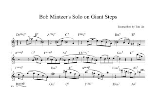 Bob Mintzer's Solo on Giant Steps