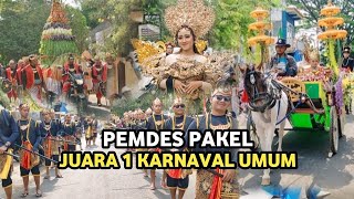 PEMDES PAKEL JUARA 1 KARNAVAL TINGKAT UMUM, KECAMATAN MONTONG 2024