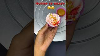 Red muffin || unique design muffin || cupcake recipe #shorts