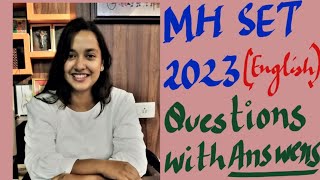 MH SET 2023| Questions with Answers | English ( paper2)| Solved questions| Part 1| #mhset #ugcnet