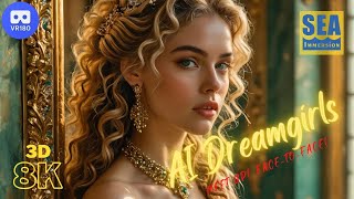 Ai Goddesses, Dreamgirls in 8K 3D VR180 - meet them up close, face-to-face!