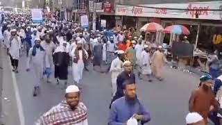 Protest in Dhaka,Bangladesh in solidarity with Indian Muslim girls.