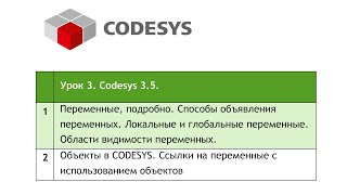 CODESYS 3.5 Урок 3