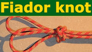 The Fiador Knot for a rope halter for a horse or as decoration