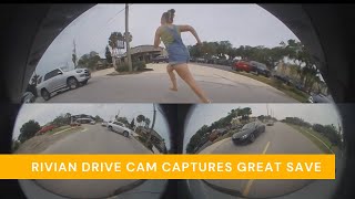 Rivian Drive Cam captures great save