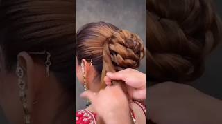 very easy hair bun style design subscribe for more