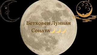 Бетховен Лунная соната🌙🌙🌙 Місячна соната Бетховена 🌙🌕🌟