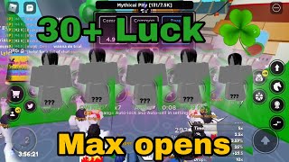 30 LUCK + MAX OPENING IN EVERY MAP (Secrets back to back!!😱) Anime fighters New Update…