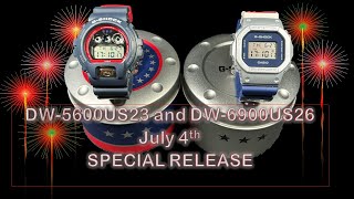 G-SHOCK SPECIAL RELEASE! July 4th Independence Day DW-5600US23 & DW-6900US24