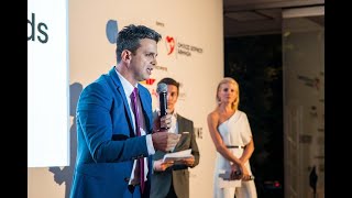 Ο Θεόδωρος Καρούτζος, CEO, Affidea Ελλάδος στα Insurance Awards Φίλιππος Μωράκης 2018