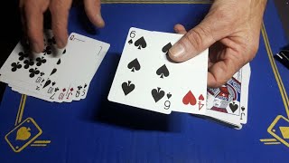 Randomly select 2 cards to reveal spectators card location/card trick tutorial