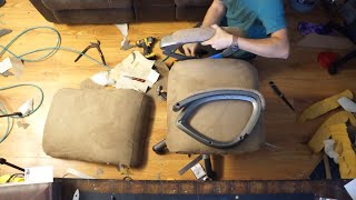 A Better Way To Recover an Office Chair - Step By Step