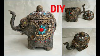 Из консервной банки-шкатулка "Слон"\DIY