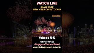 Singapore New Year Countdown Watch Live | Drone Light Show | New Year Fireworks 🎆  #2023 #newyear