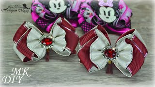 Бантики из репсовых лент в школу и на каждый день МК КАНЗАШИ DIY HAIR BOWS LAÇO DE fita