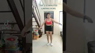 JUMPING ROPE EXERCISE #mommyinfluencer  #mommyfitnessjourney