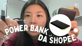 POWER BANK DA SHOPEE SÓ R$35,00 - VLOGÃO DA LELÊ | Hi Lelê