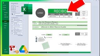 Cómo hacer un Recibo en Excel | Modelo de Recibo de Pago. Descarga Gratis - PAYMENT RECEIPT IN EXCEL