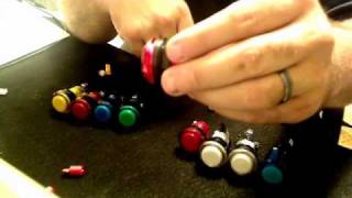 LED arcade pushbuttons from Paradise Arcade Shop