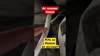 AC Kurang Dingin,Pipa AC Penyok Ex Accident #shorts #nissan #grandlivina #livina