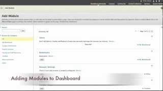 Notifications Dashboard Blackboard 9.1 Training