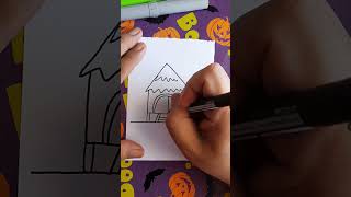 Hut Drawing 😱 Art #art #shorts #ytshorts #creative