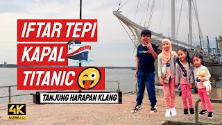 Iftar di tepi laut jumpa Kapal Titanic, pemandangan lawa sgt👍🏻-D’Tanjung Muara Ikan Bakar✅