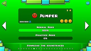 Geometry Dash | Level 7 - "JUMPER" by RobTop 100% [All 3 Coins]