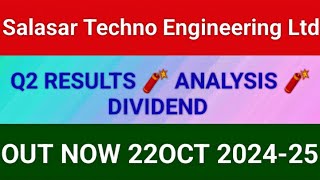 SALAR TECNHO ENGINEERING LTD Q2 RESULT 2024| SALAR TECNHO ENGINEERING LTD Q2 RESULT TODAY|