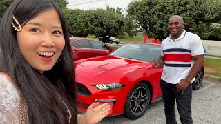 Fiancé Surprised Me with My Dream Convertible! - Korean/ American Couple