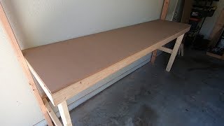 Small Garage Organization: Cheap Workbench Build