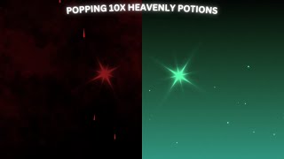 POPPING 10 HEAVENLY 2 POTIONS IN HELL BIOME (I GOT REALLY LUCKY +REACTION) Sol's RNG