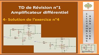 INSTRUM-TD-Révision n°1-Exercice 4 : Amplificateur différentiel