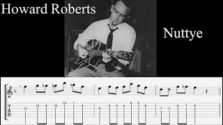 Howard Roberts - "Nuttye" solo transcription