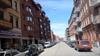 Malmö, Sweden - Bike ride from Almtorget to Gustav Adolfs Torg