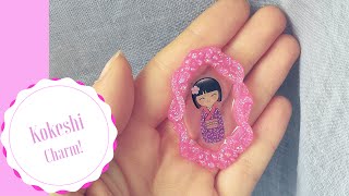 DIY Resin Tutorial - Kokeshi Charm | Ciondolo Cornice!