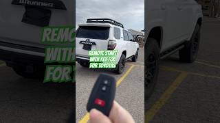 Remote Start with your fob on a Toyota #shortsvideo#toyota#4runner