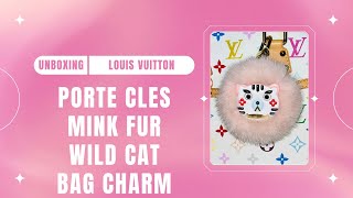 Unboxing Louis Vuitton Mink Fur Wild Cat Bag Charm