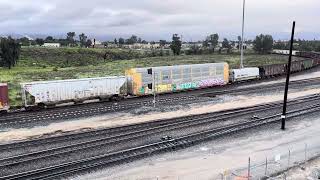 UP 5838 Arriving Westbound Monster Manifest Train at West Colton Yard