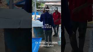 Proses cetak tangki air  panel fibreglass | Tangki Panel kotak | Tangki air | Rooftank | Roof tank