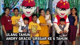 ULANG TAHUN ANDRY GRACIO SIREGAR KE 6 BERSAMA BADUT BOBOIBOY MERAH