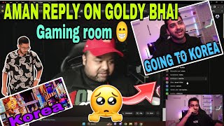 S8ul Aman reply on Goldy Bhai 😍 Going to Korea #bgmi #aman #s8ul #goldybhai