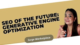 SEO of The Future: Generative Engine Optimization