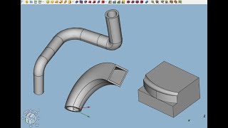 FreeCAD.#17. "Аддитивный профиль по траектории".  "Создать новую под-объектную связывающую форму"